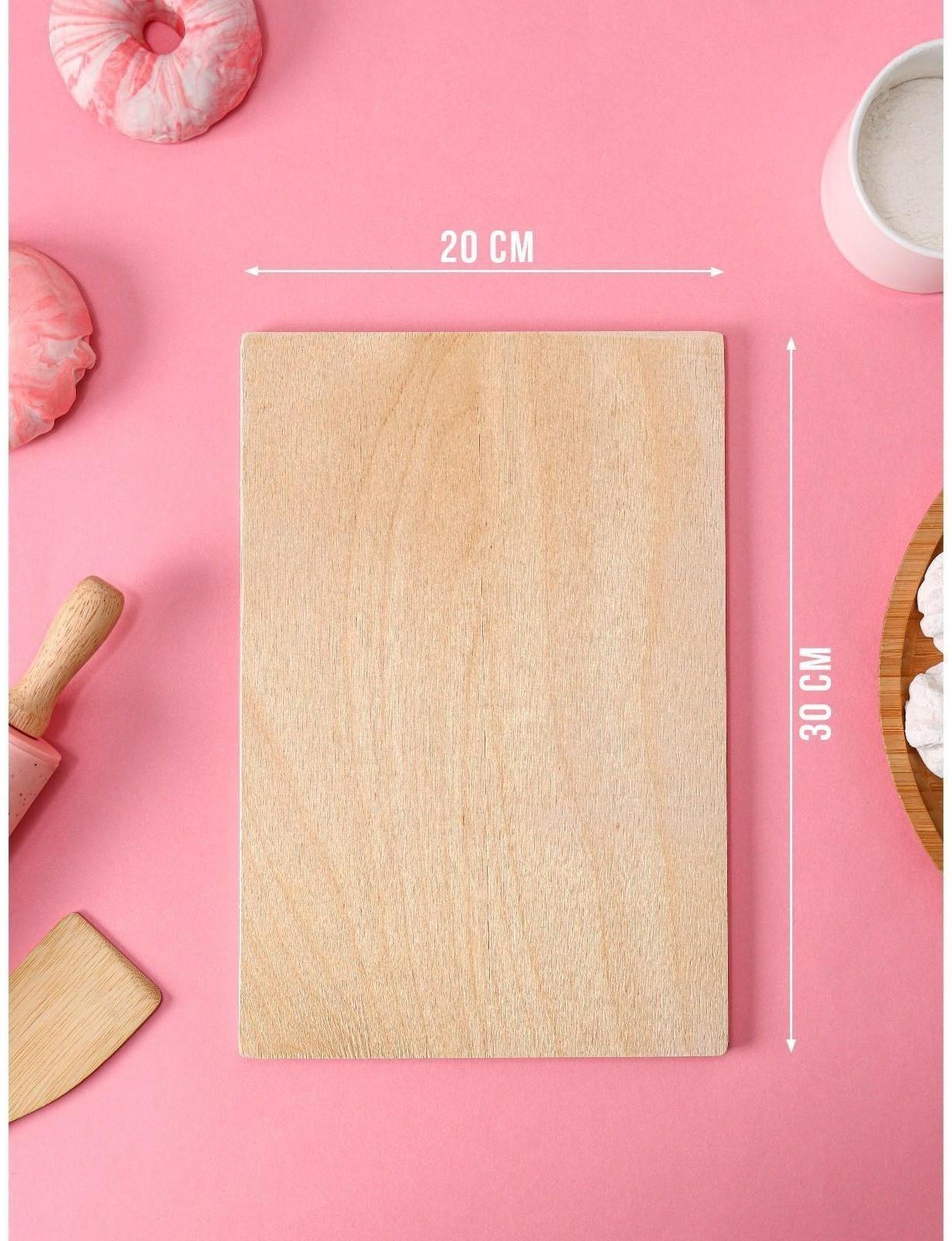 Доска разделочная деревянная «8 марта. Пусть все желания исполнятся!», 30×20 см