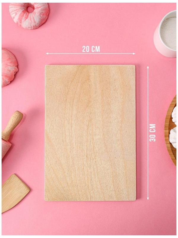 Доска разделочная деревянная «8 марта. Пусть все желания исполнятся!», 30×20 см