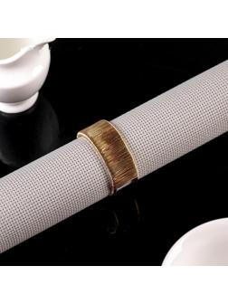 Кольцо для салфеток «Аврора», 5×2 см, цвет золотой