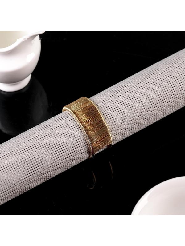 Кольцо для салфеток «Аврора», 5×2 см, цвет золотой