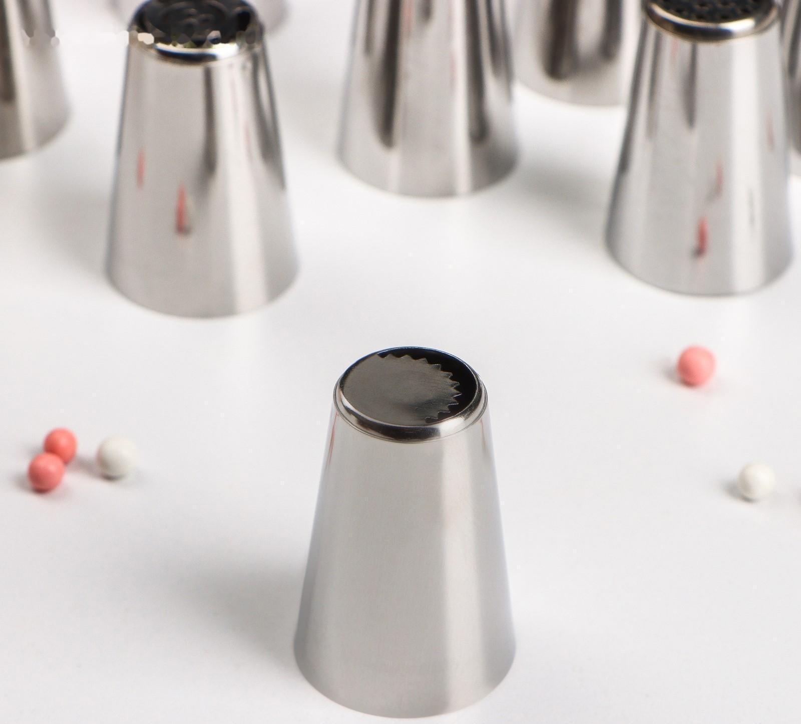 Набор насадок кондитерских Доляна, 12 шт, d=2,8 см