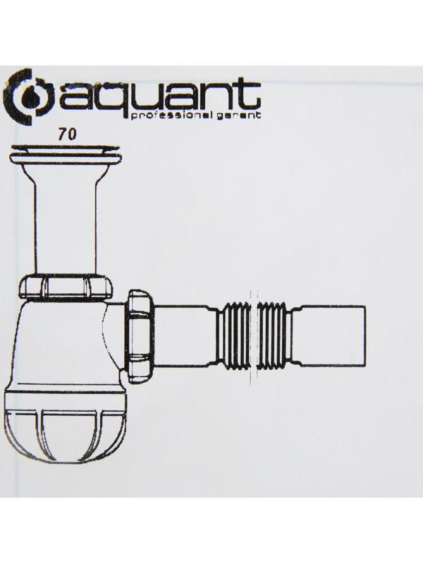 Сифон для мойки Aquant, 1 1/2