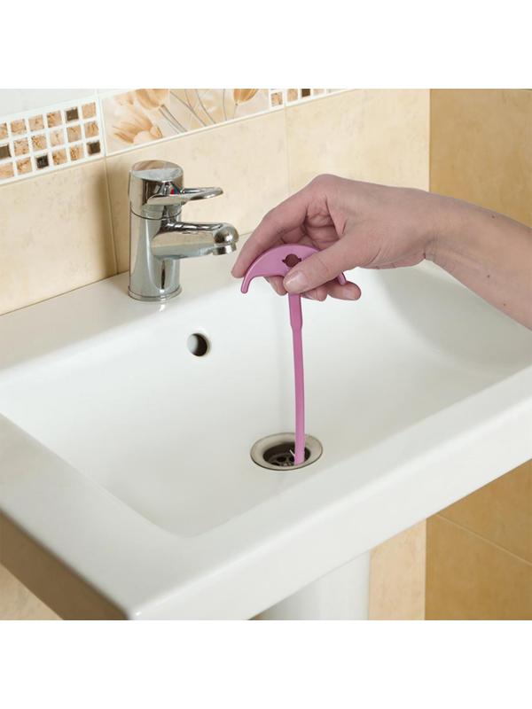 Улавливатель волос в стоках труб Доляна, 57 см, цвет МИКС