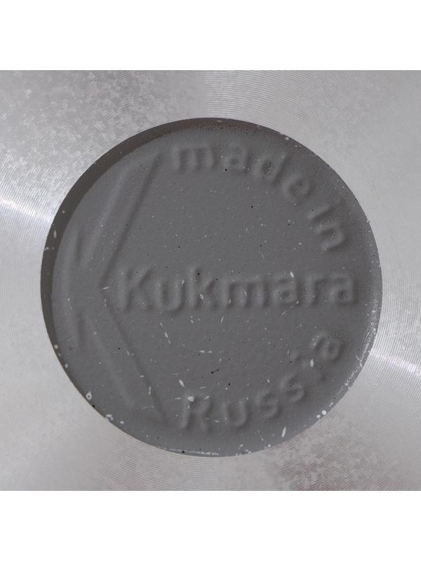 Сковорода, d=24 см, пластиковая ручка, антипригарное покрытие, цвет светлый мрамор