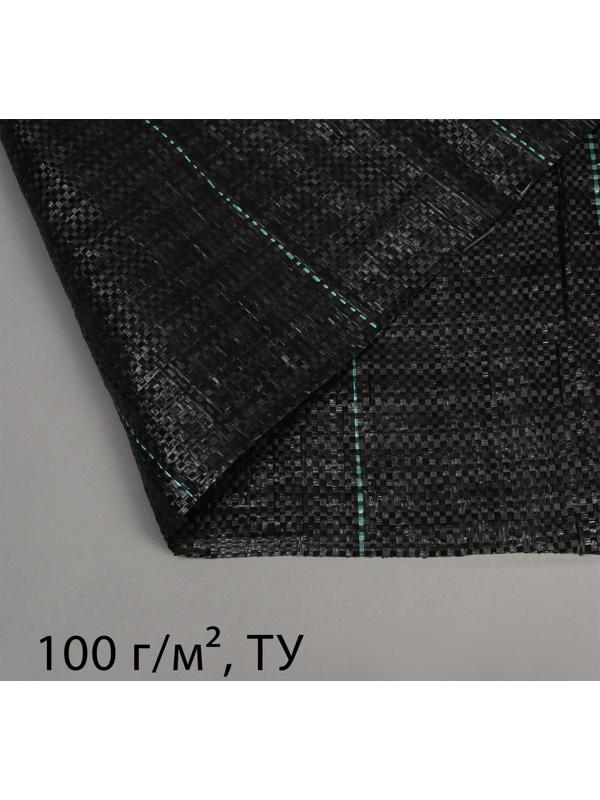 Агроткань застилочная, с разметкой, 5 × 1,1 м, плотность 100 г/м², полипропилен, чёрная