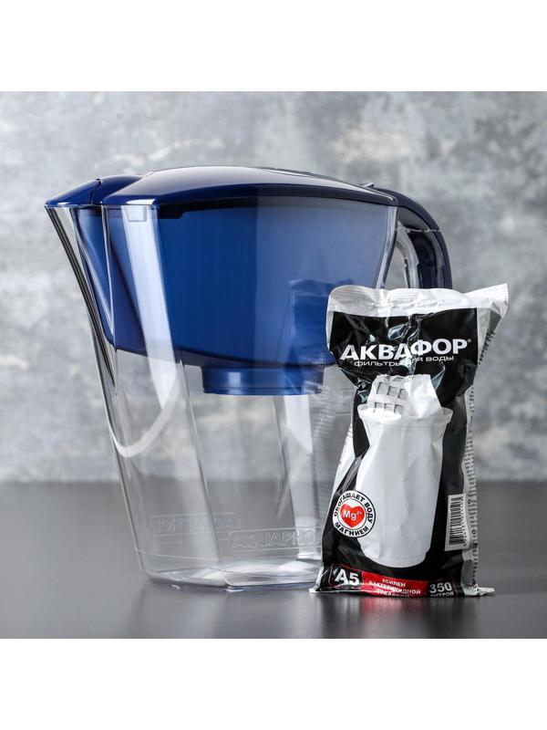 Фильтр-кувшин «аквафор-аквамарин», 3,8 л, цвет синий