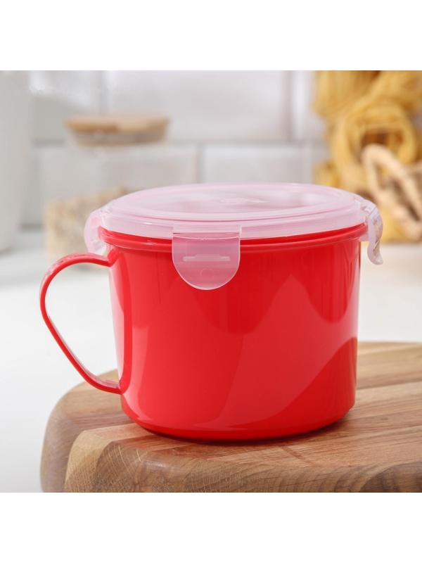 Контейнер-кружка для холодильника и СВЧ Take & Go, 850 мл, цвет МИКС