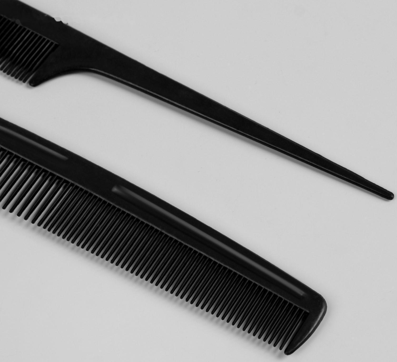 Набор парикмахерский, 4 предмета, цвет чёрный