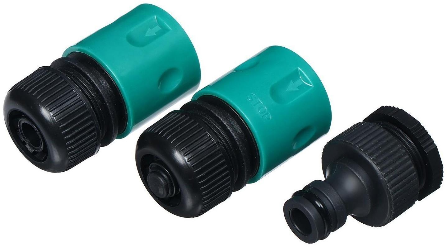 Набор: пистолет для полива, 7 режимов, коннекторы 1/2