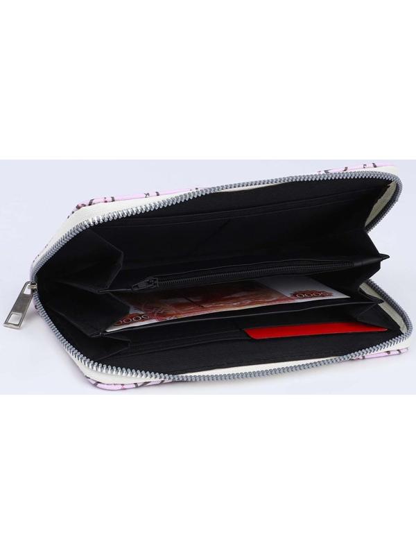 Кошелёк женский, отдел на молнии, цвет бежевый