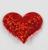 Сердечки декоративные, набор 20 шт., размер 1 шт: 3,5×2,5 см, цвет красный