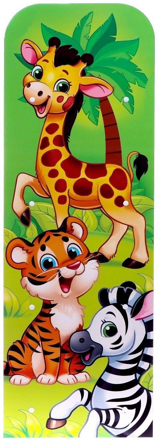 Стеллаж «Жираф», цвет белый, зелёный