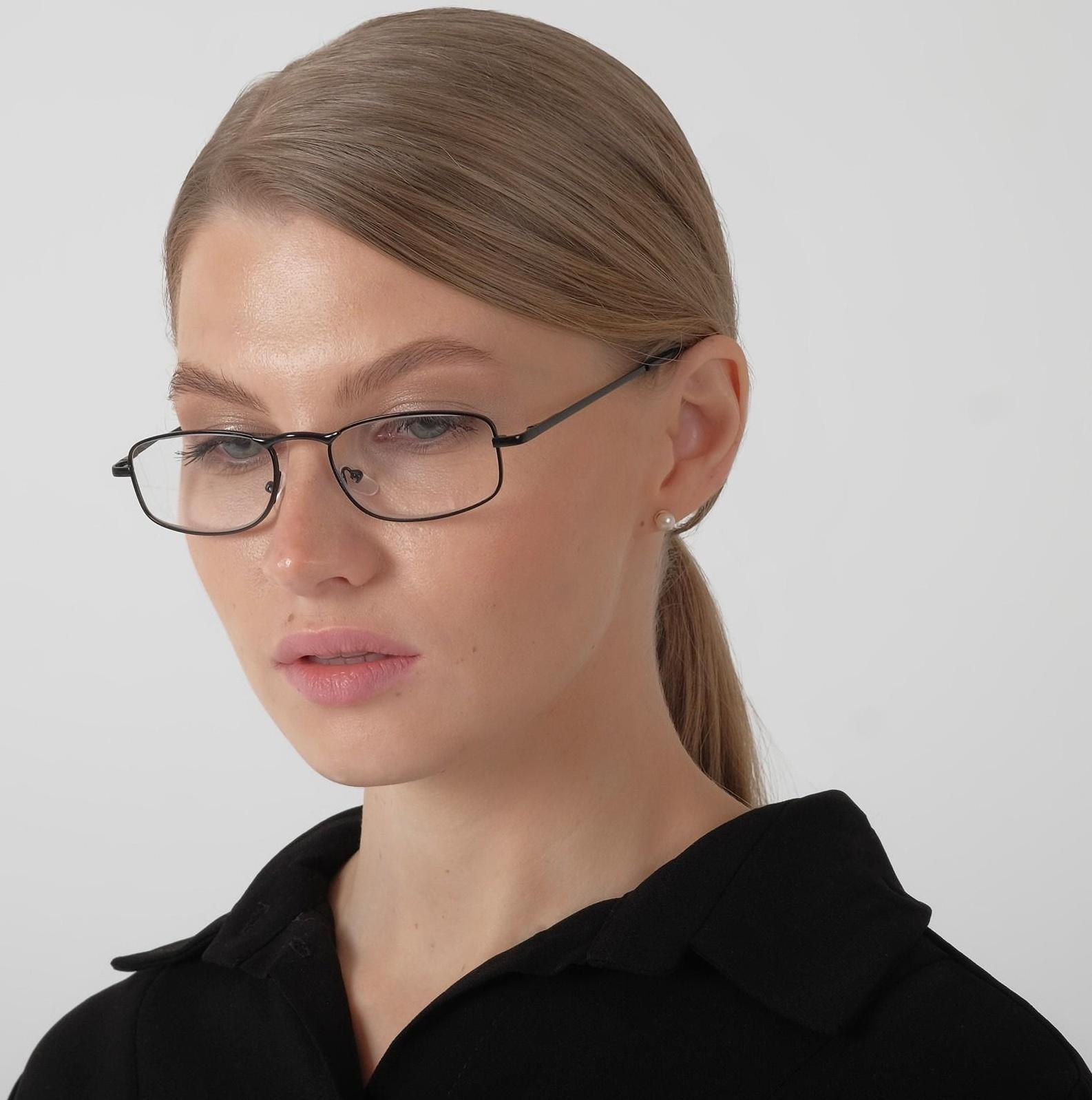 Очки корригирующие 333, цвет чёрный, +2