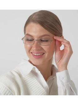 Очки корригирующие 2015, цвет золотой, -3