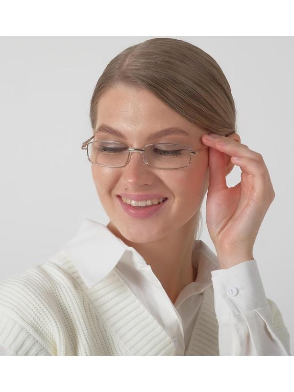 Очки корригирующие 2015, цвет золотой, -1