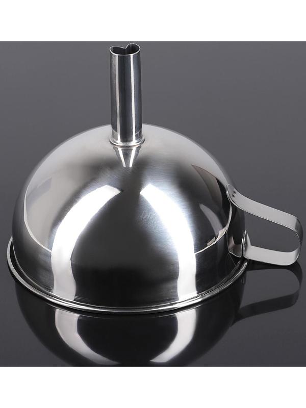 Воронка из нержавеющей стали, d=13 см, с ручкой