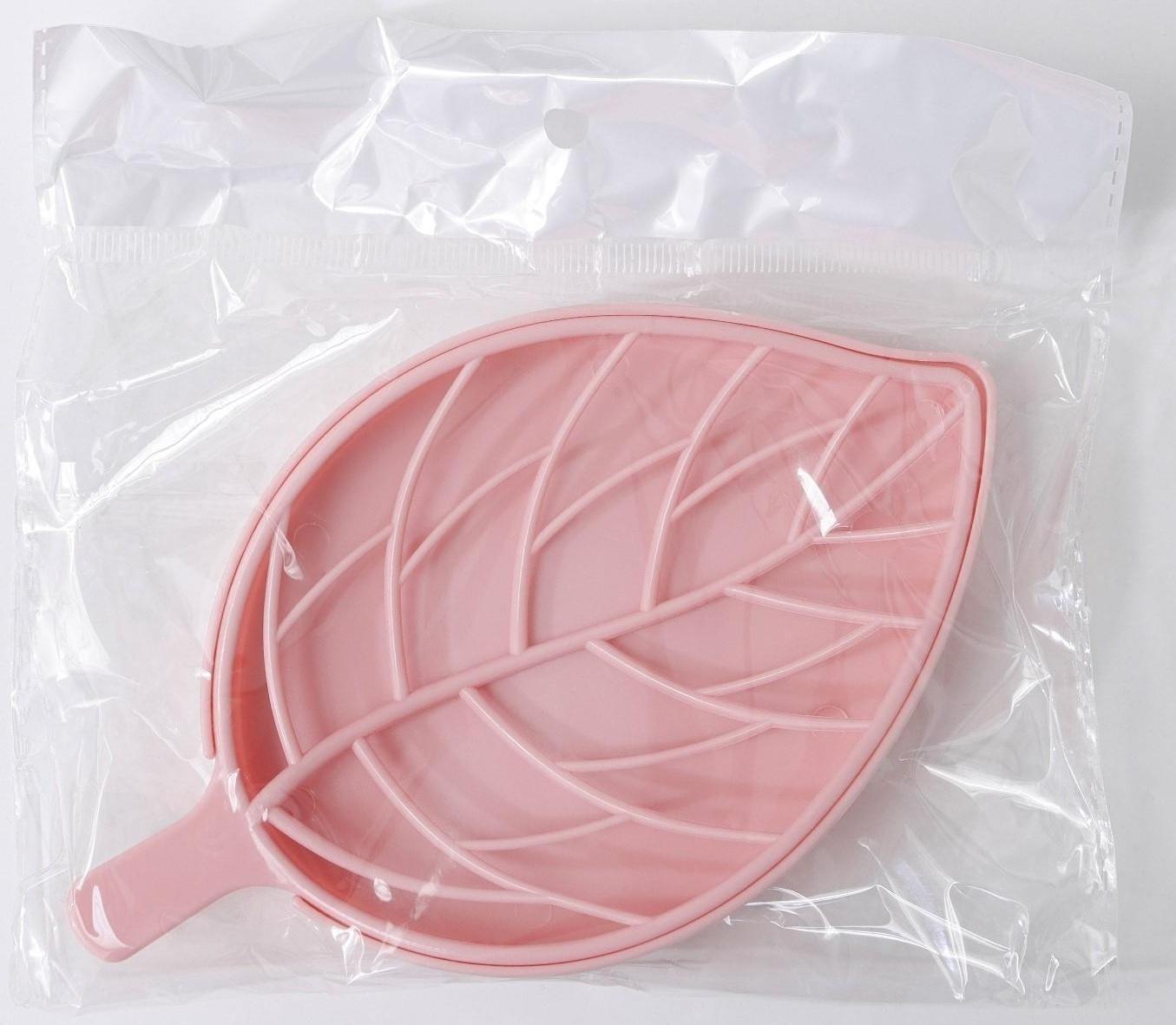 Мыльница пластиковая «Лист», 17×10,5×2 см, цвет МИКС