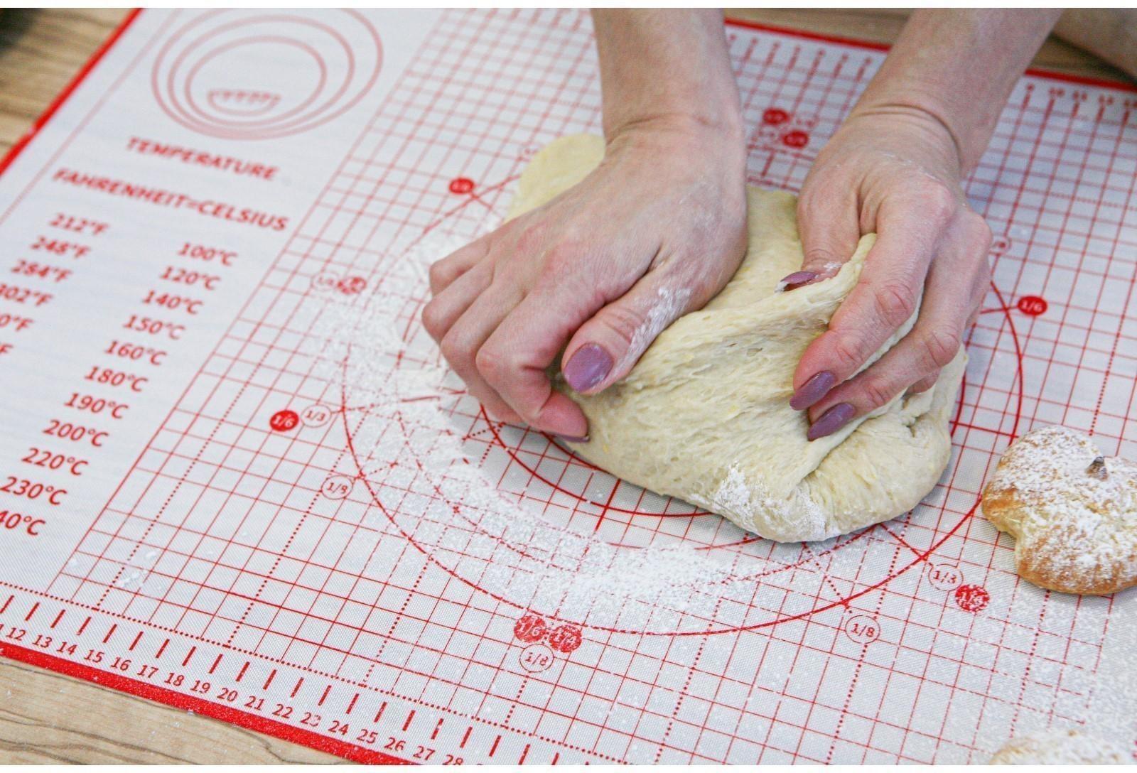 Силиконовый коврик с разлиновкой армированный, 50×40 см