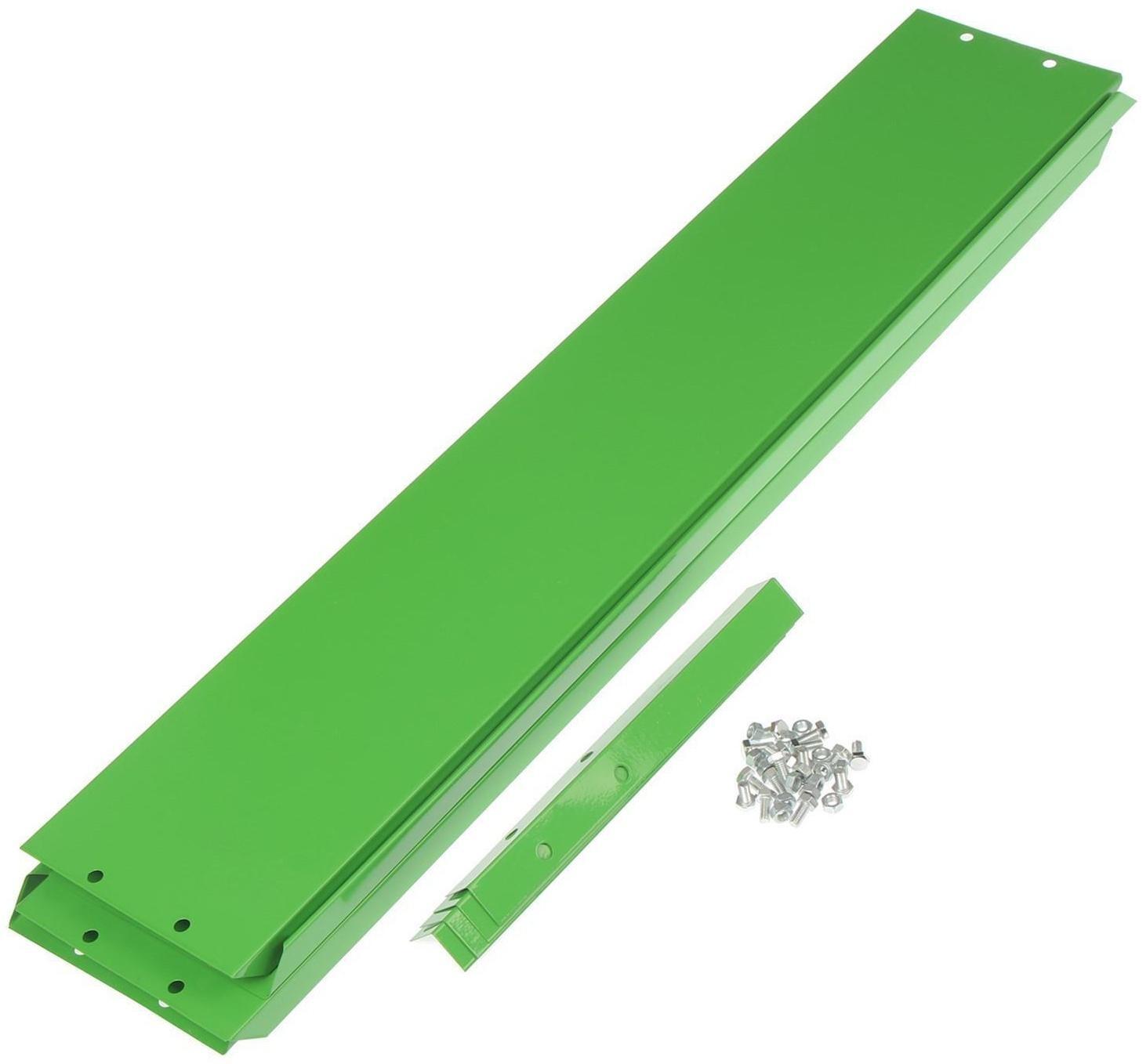 Клумба оцинкованная, 80 × 80 × 15 см, зелёная, Greengo