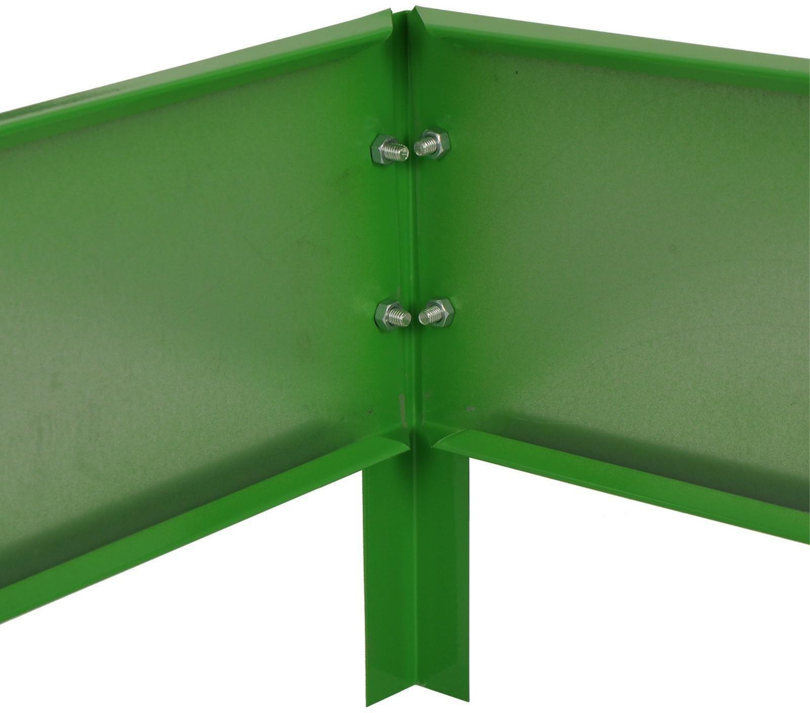 Клумба оцинкованная, 80 × 80 × 15 см, зелёная, Greengo