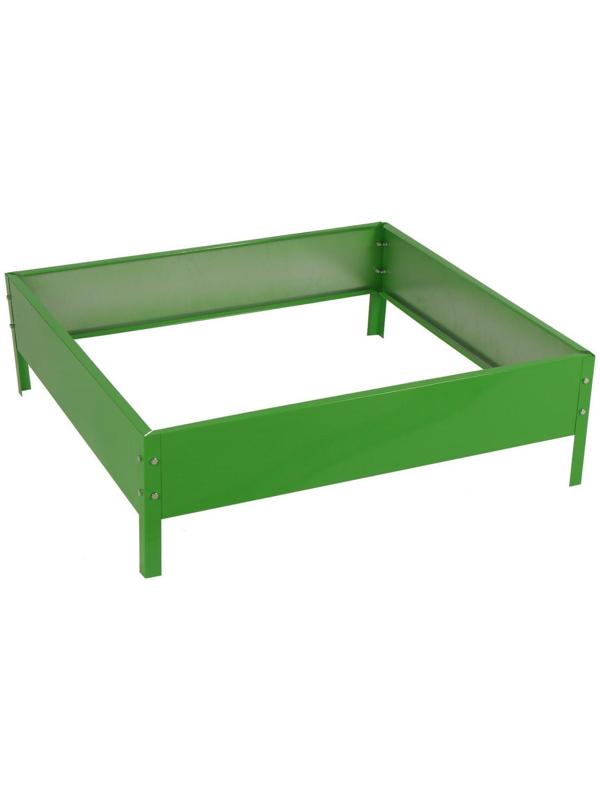 Клумба оцинкованная, 80 × 80 × 15 см, зелёная, Greengo