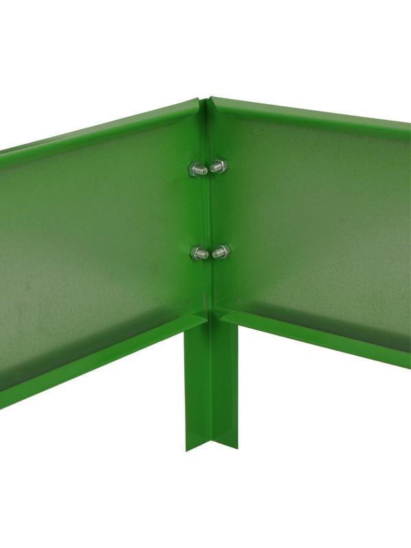 Клумба оцинкованная, 80 × 80 × 15 см, зелёная, Greengo