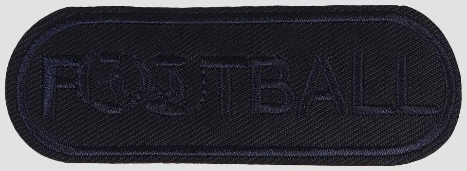 Термоаппликация «Футбол», 9 × 3 см, цвет тёмно-синий