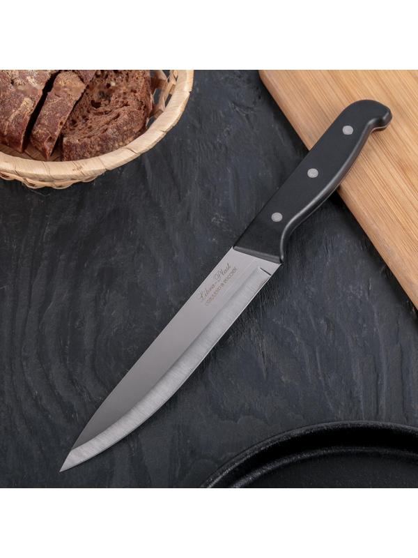 Нож кухонный «Классик» универсальный,лезвие 16 см, чёрная пластиковая ручка