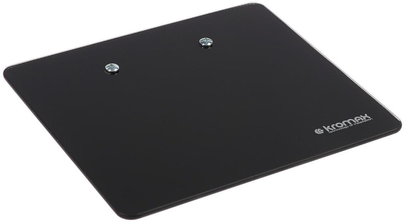 Полка Kromax MICRO-MONO, для аудио-видео аппаратуры, до 5 кг, 200х175 мм, черная