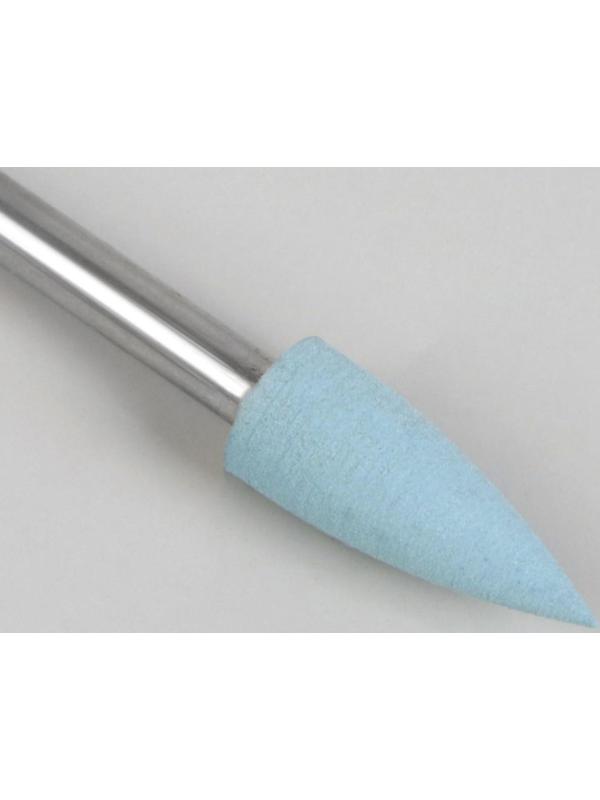 Фреза силиконовая для полировки, мягкая, 5 × 13 мм, в пластиковом футляре, цвет голубой