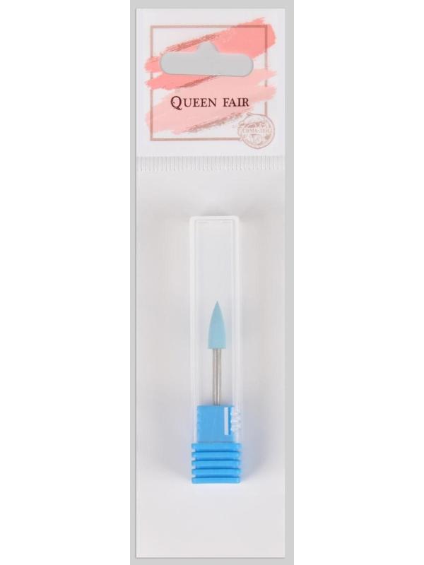 Фреза силиконовая для полировки, мягкая, 5 × 13 мм, в пластиковом футляре, цвет голубой