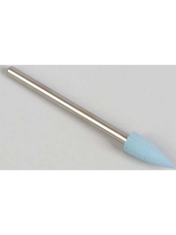 Фреза силиконовая для полировки, мягкая, 5 × 13 мм, в пластиковом футляре, цвет голубой