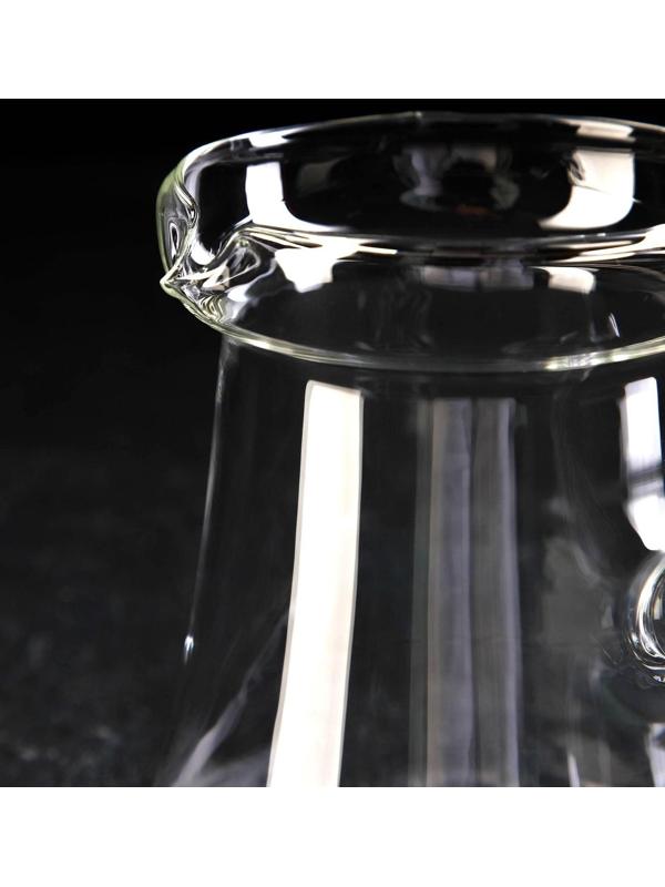 Турка стеклянная с крышкой «Арабика», 350 мл, 19×8,5×14 см