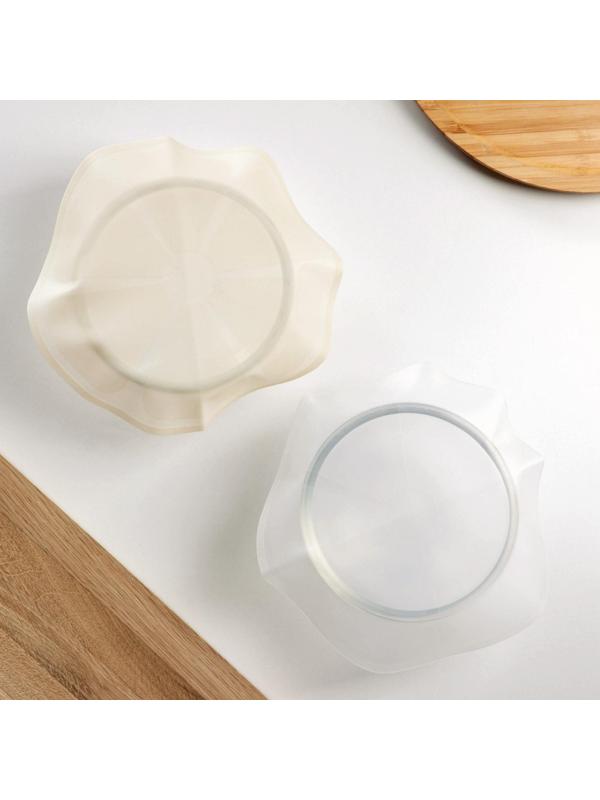 Крышка силиконовая для хранения продуктов «Цитрус», 18 см, цвет МИКС