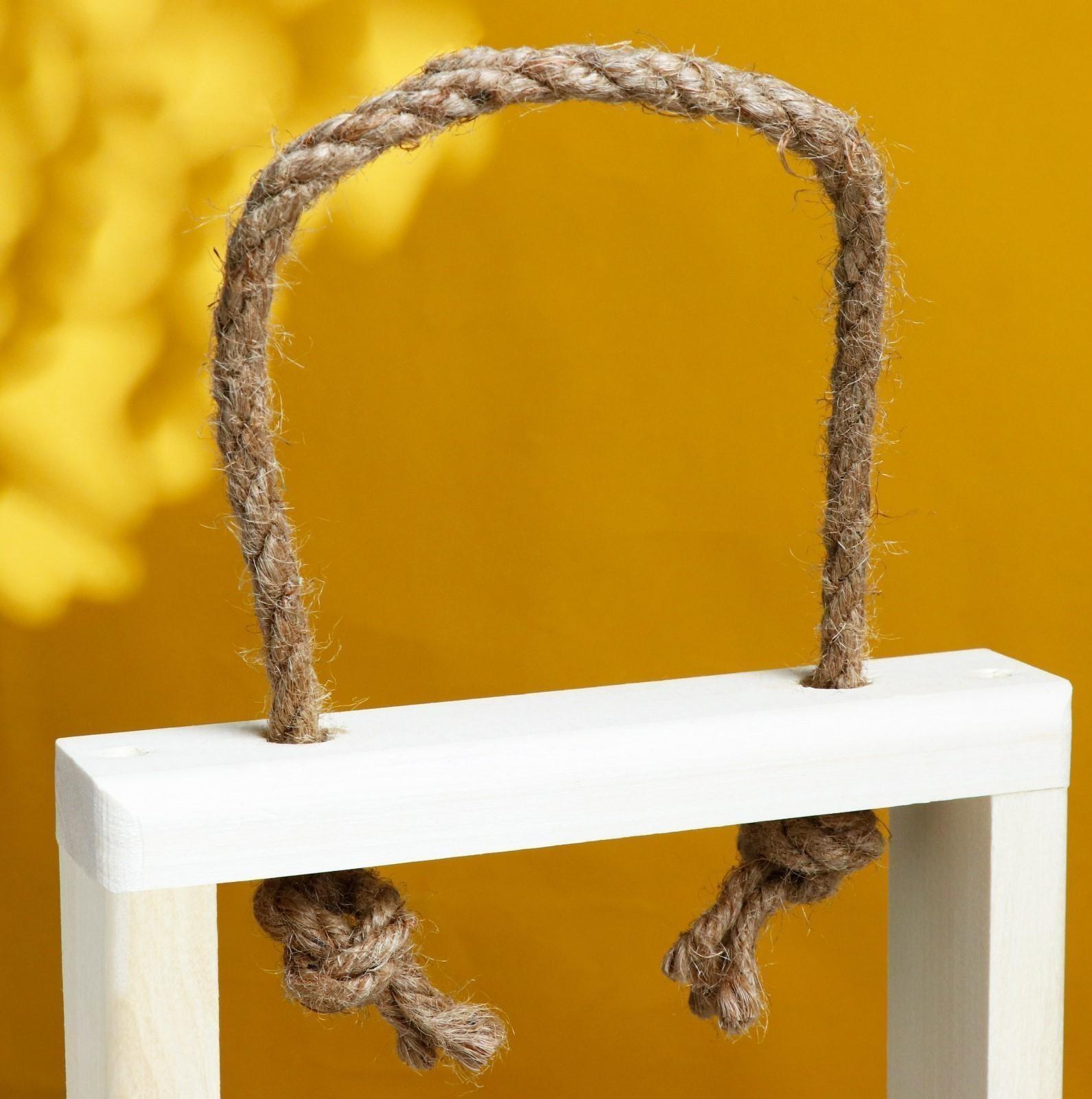 Кашпо деревянное 46×15×4 см с 3 колбами 15 см 