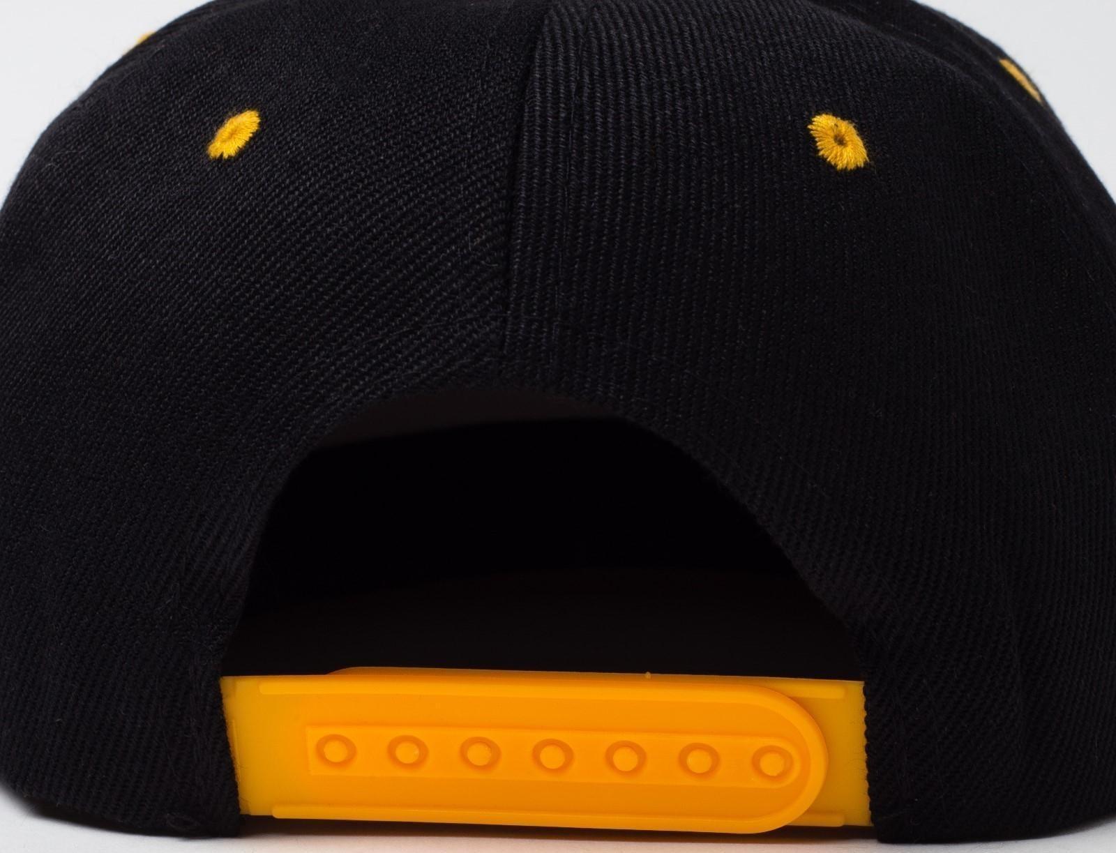 Бейсболка с прямым козырьком для мальчика MINAKU, размер 56, цвет чёрный/жёлтый