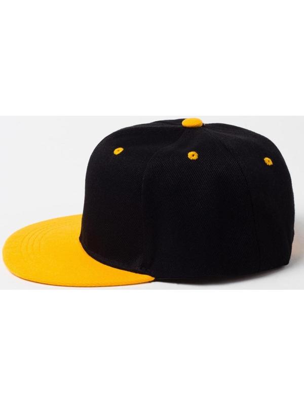 Бейсболка с прямым козырьком для мальчика MINAKU, размер 56, цвет чёрный/жёлтый
