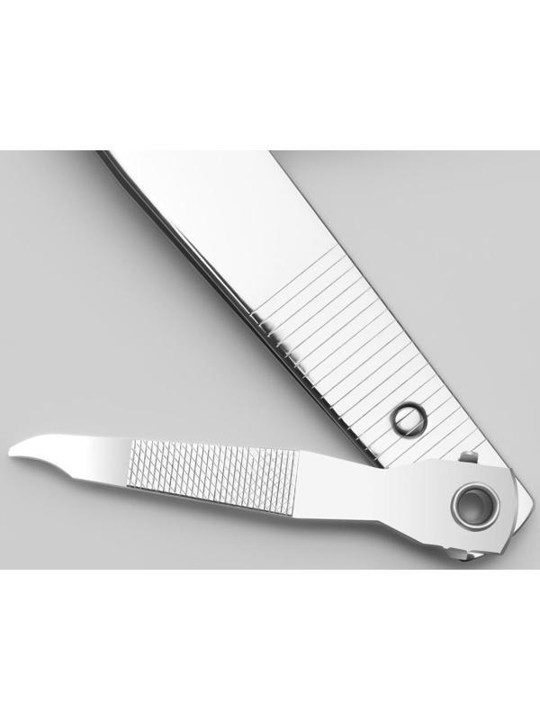 Кусачки-книпсер маникюрные, 5,5 см, на блистере, цвет серебристый