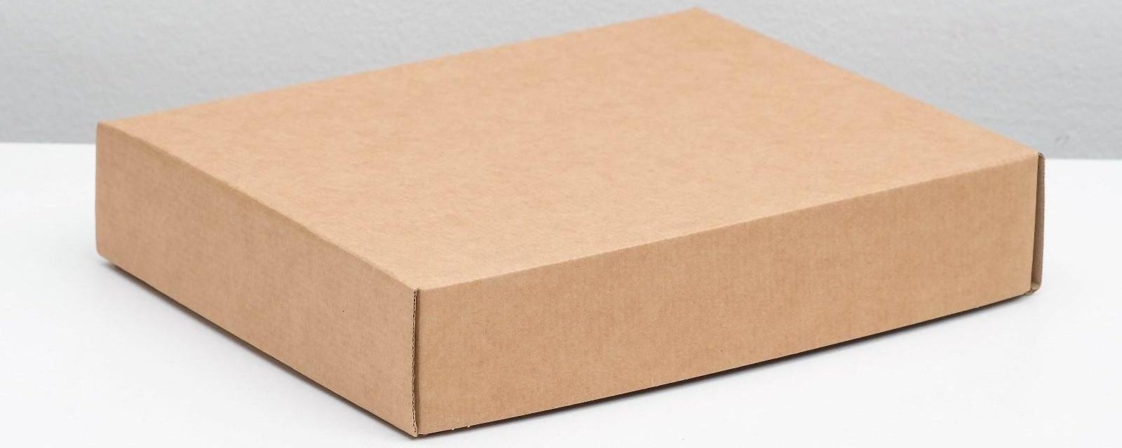 Коробка сборная, без печати. крышка-дно 