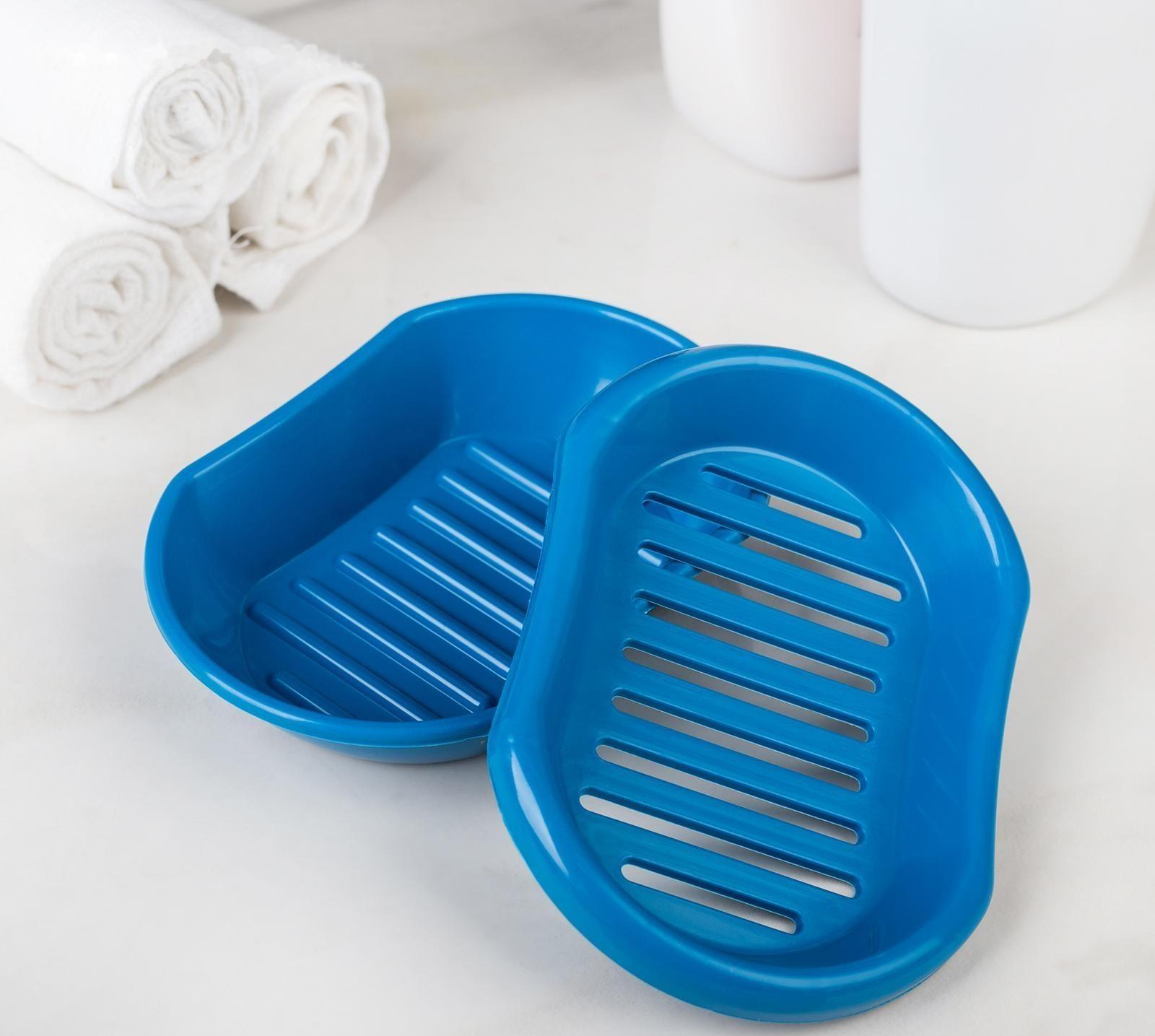 Мыльница с решёткой «Эконом», 13×9×3 см, цвет МИКС