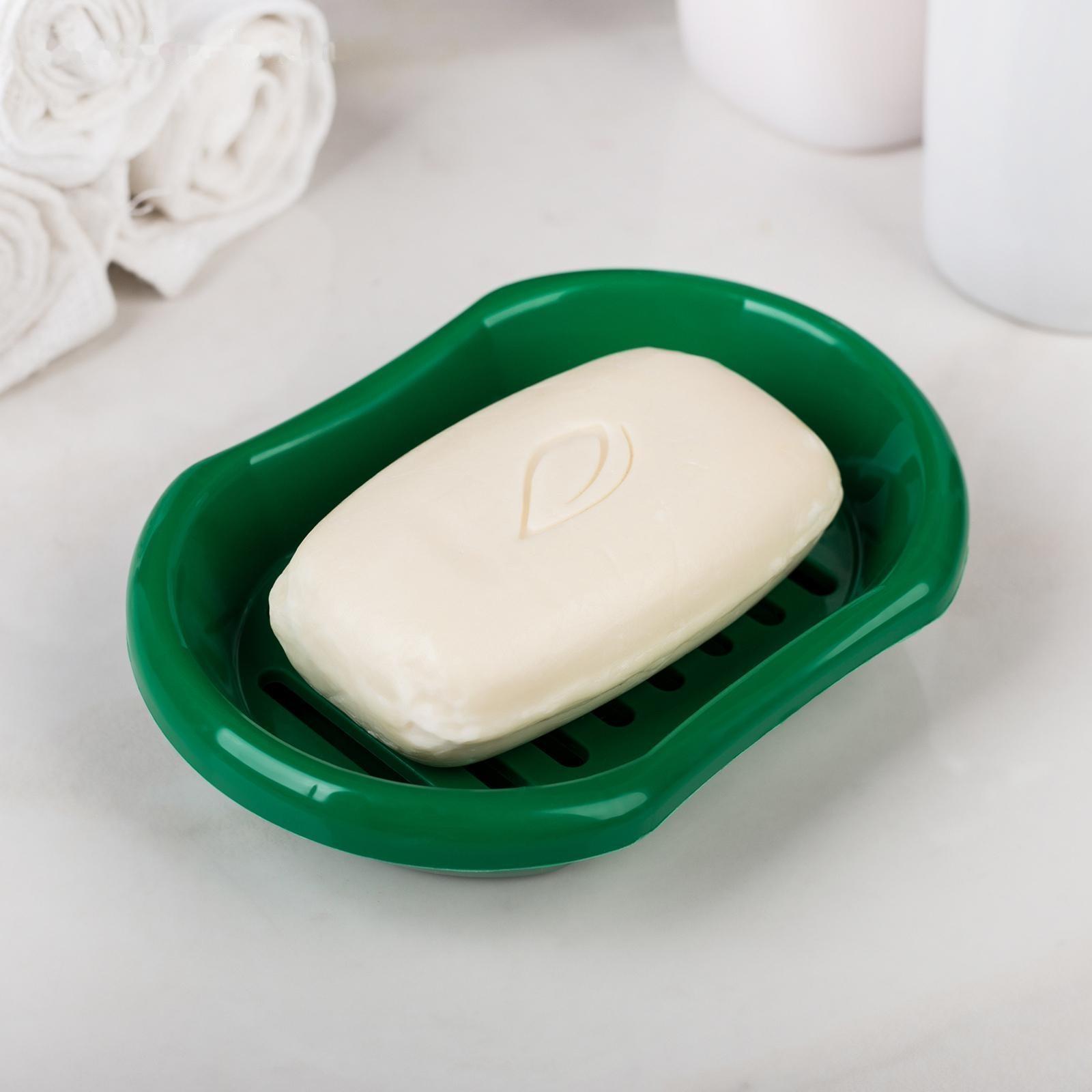 Мыльница с решёткой «Эконом», 13×9×3 см, цвет МИКС