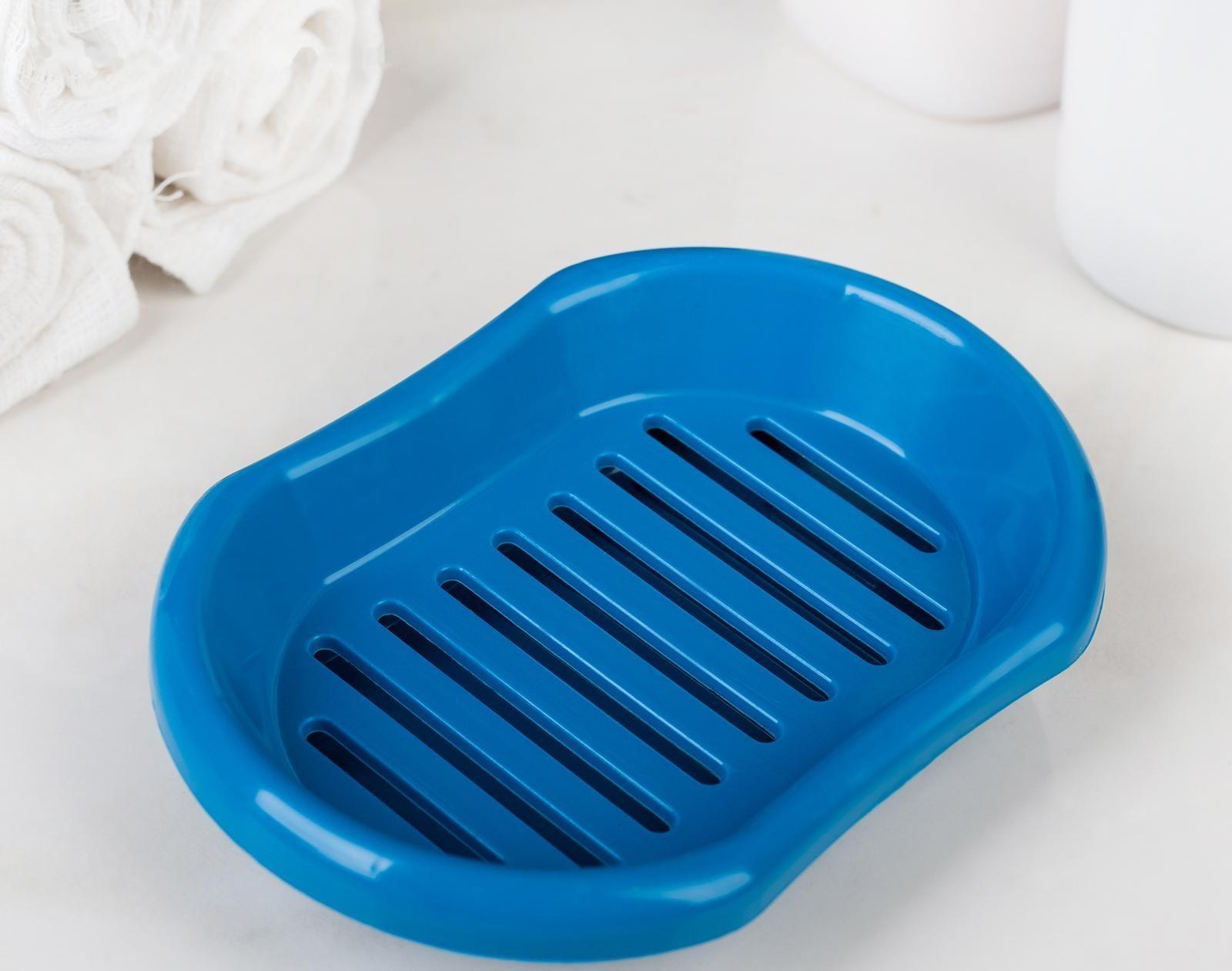 Мыльница с решёткой «Эконом», 13×9×3 см, цвет МИКС