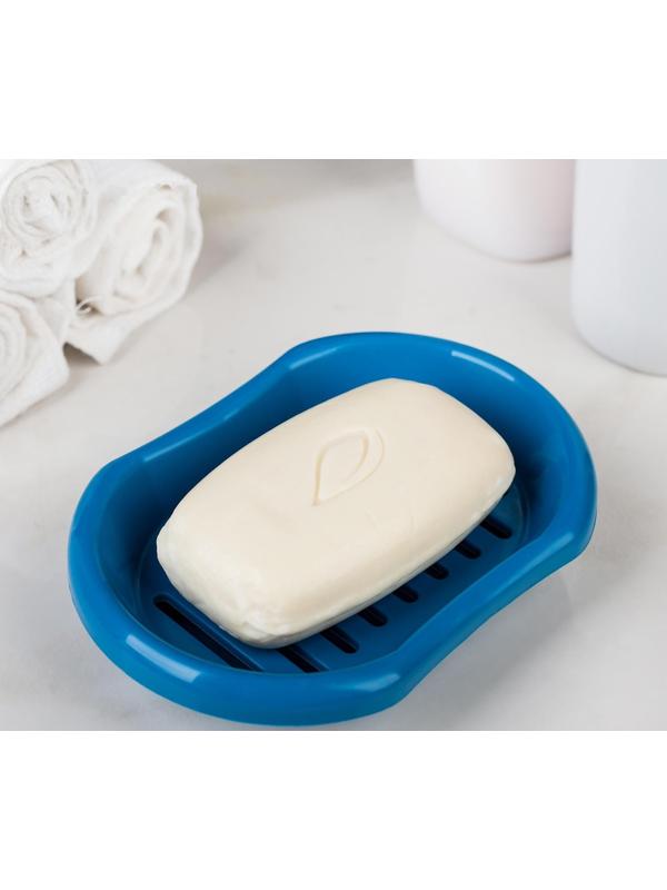 Мыльница с решёткой «Эконом», 13×9×3 см, цвет МИКС