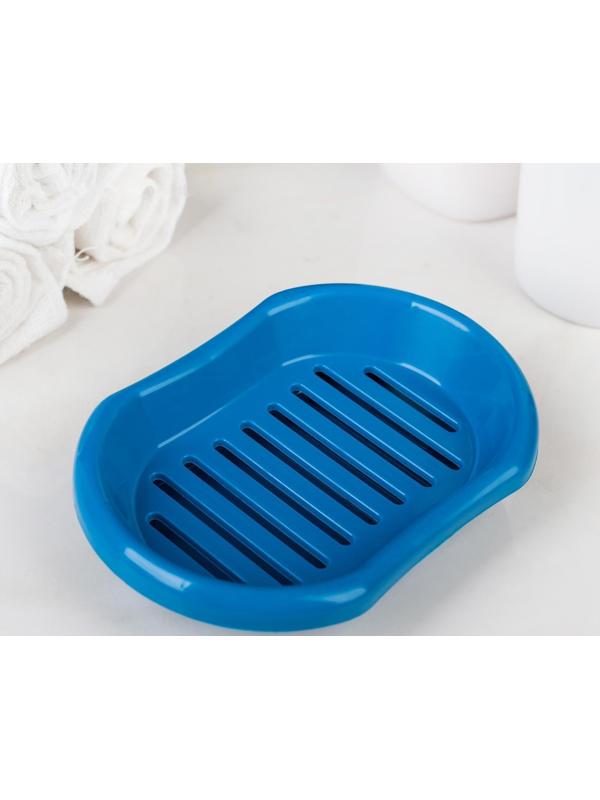 Мыльница с решёткой «Эконом», 13×9×3 см, цвет МИКС