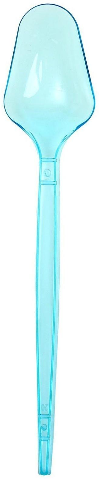 Ложки пластиковые, набор 6 шт., цвета МИКС