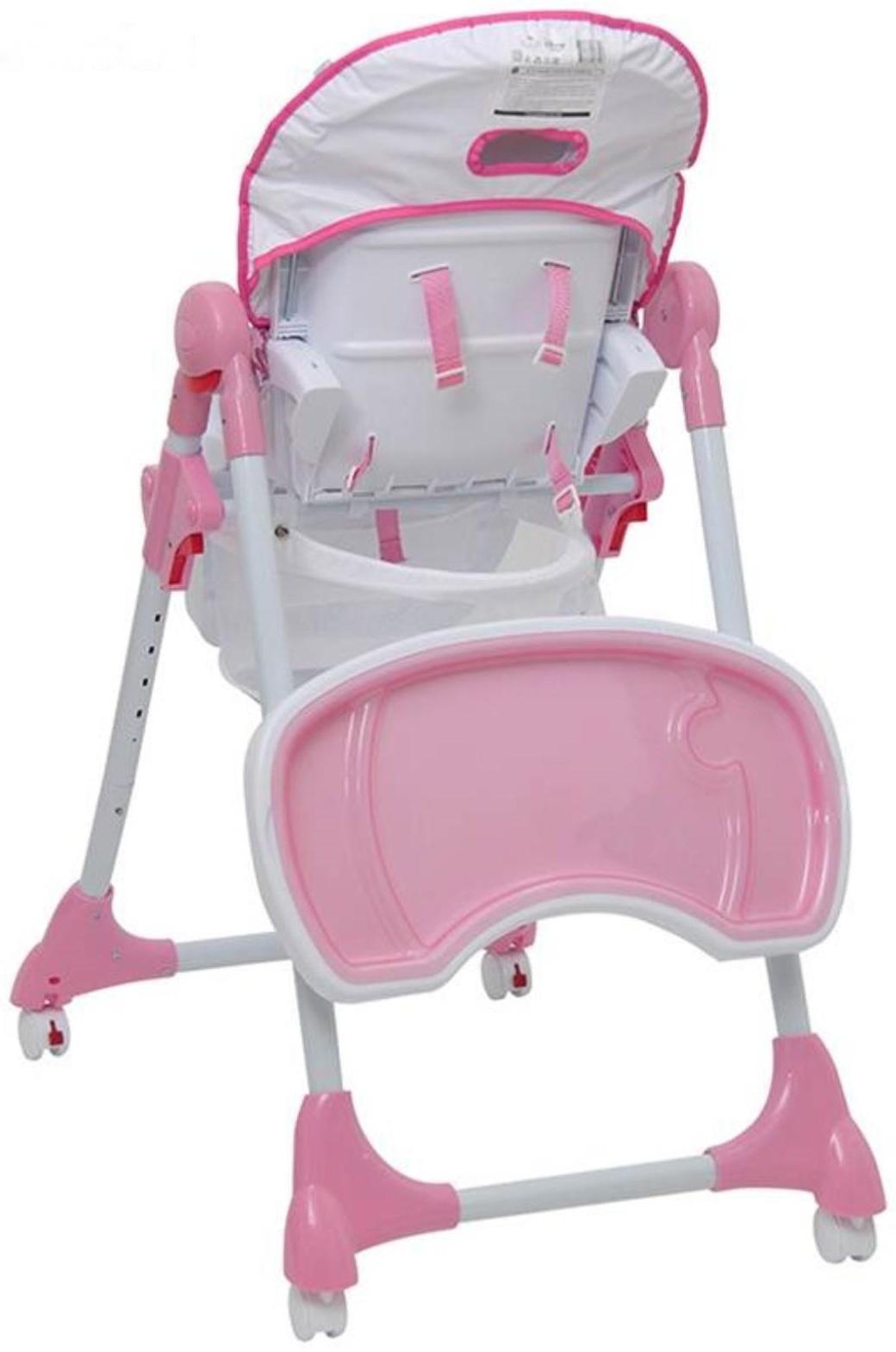 Стульчик для кормления Polini kids Disney baby 470  «Кошка Мари», цвет розовый