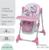 Стульчик для кормления Polini kids Disney baby 470  «Кошка Мари», цвет розовый
