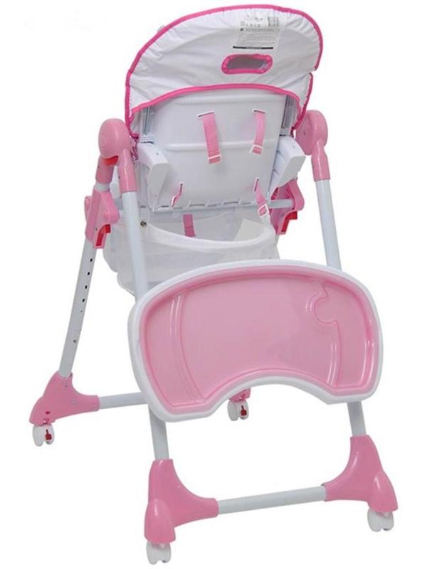 Стульчик для кормления Polini kids Disney baby 470  «Кошка Мари», цвет розовый