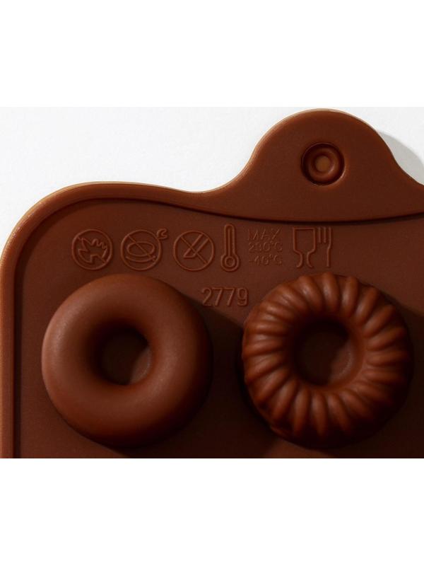 Форма для льда и кондитерских украшений Доляна «Лакомство», 21×10,4 см, силикон, 15 ячеек