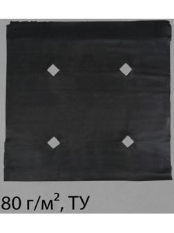 Материал мульчирующий, с перфорацией, 5 × 1,6 м, плотность 80 г/м², с УФ-стабилизатором, чёрный, Greengo, Эконом 20%